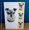 Schnauzer Dog Card Simply Elegant Range